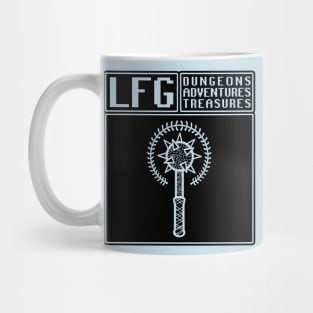 LFG Looking For Group Cleric Priest Mace Screen Dungeon Tabletop RPG TTRPG Mug